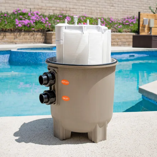 Miniatura 5 de XtremepowerUS Filtro de alberca de tierra infusora DE para piscina y spa enterrada, 48 pies cuadrados. 96 galones por minuto. Filtro de piscina