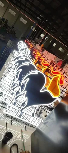 Miniatura 5 de Letreros de neón para bar de cerveza, compatible con cenas, hamburguesas, decoración de cristal, para hombre, cueva, garaje, habitación, 24 x 20
