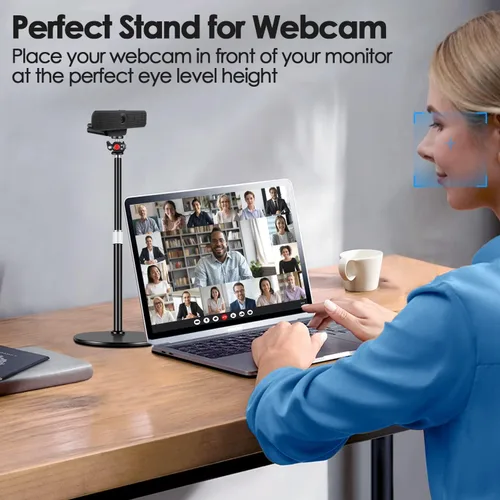 Miniatura 8 de Soporte de trípode para cámara web para escritorio: soporte para cámara web para Logitech Brio C920 C922 C615 C930e - Trípode de escritorio