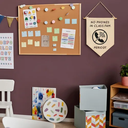 Miniatura 5 de Divertida pancarta de pared con reglas para el aula, regalo para profesores, decoración inspiradora de pared de regreso a clases, sin teléfonos