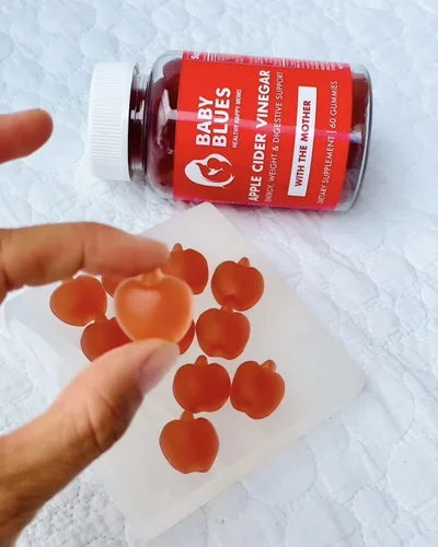 Miniatura 8 de Baby Blues Gomitas posparto de vinagre de sidra de manzana con B6 y B12, veganas, sin OMG, vitaminas posparto, vitaminas posparto para mujeres