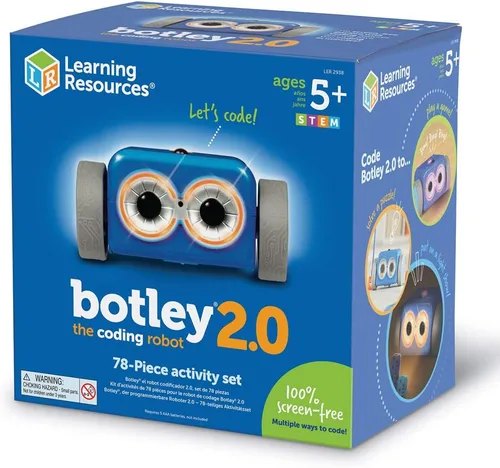 Miniatura 3 de Learning Resources Botley - Juego de actividades The Coding Robot 2.0, 78 piezas, a partir de 5 años, robot de codificación para niños, juguetes