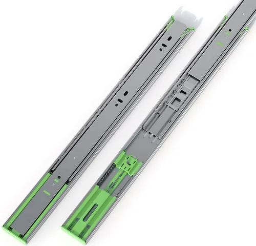 Miniatura 9 de FivePears 2 pares de correderas de cajón de cierre suave de 20 pulgadas, capacidad de carga de 150 libras, rodamiento de bolas de extensión