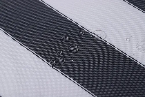 Miniatura 15 de Mybecca Lona Oxford tela marina impermeable para exteriores, 600 denier, patrón marroquí Ogee azul aguamarina/blanco
