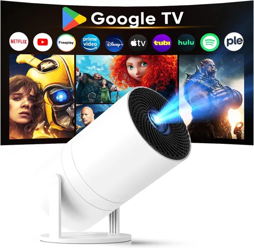 Miniatura 12 de WISHOLY Mini proyector con WiFi y Bluetooth, proyector de películas portátil con rotación de 180°, compatible con 1080P HD, corrección vertical