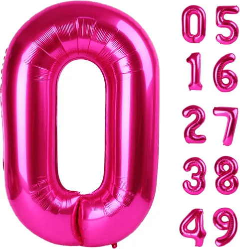 Miniatura 221 de Globo de cumpleaños número 4 dorado de 40 pulgadas, globos gigantes del número cuatro 14 24 34 40 44 2024, globos grandes de lámina de mylar para Oro