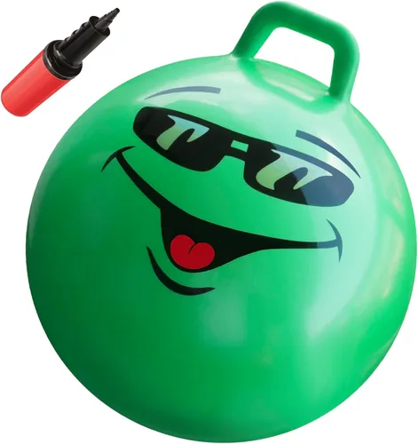 WALIKI Bola de Saltar Juguetes para Niños y Niñas de 3, 4, 5 y 6 Años | Bola de Salto Terapéutica Verde de 18" para Niños | Juguetes al Aire Libre