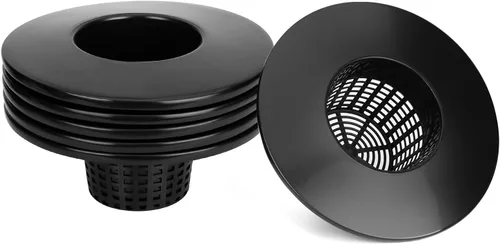 Miniatura 7 de Macetas de red de 6 pulgadas para cubos de 5 galones (paquete de 6), tapas de cesta hidropónicas sin BPA DWC