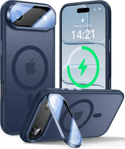 Miniatura 63 de VOFATA - Funda magnética para iPhone 17 Pro Max, cubierta para cámara con soporte, protección completa para la cámara, compatible con MagSafe