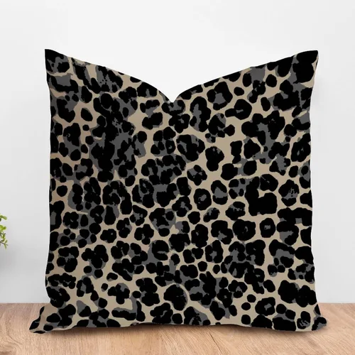 Miniatura 55 de ArogGeld Funda de almohada para sofá, guepardo y leopardo, estampado de leopardo, funda de cojín decorativa de granja para sala de estar