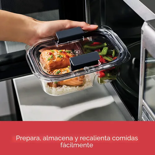 Miniatura 3 de Rubbermaid Brilliance Contenedores de almacenamiento de alimentos sin BPA con tapas