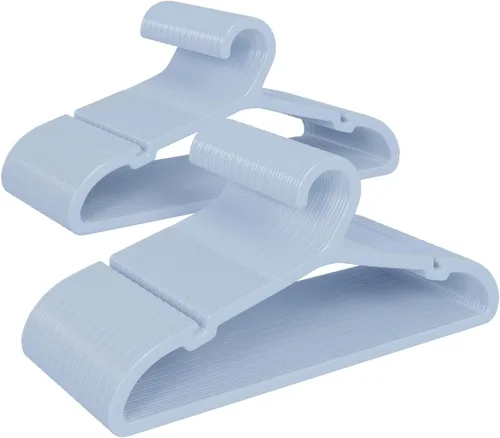 Miniatura 17 de ABHENG Paquete de 30 perchas de ropa, perchas de plástico antideslizantes, perchas que ahorran espacio, resistentes, para colgar ropa seca y húmeda