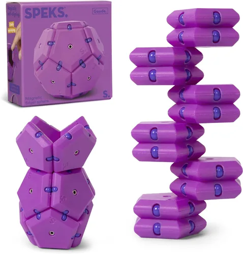 Miniatura 22 de Speks Geode - Juguete magnético antiestrés, juguete de escritorio sensorial para adultos y adolescentes de 14 años en adelante, regalo