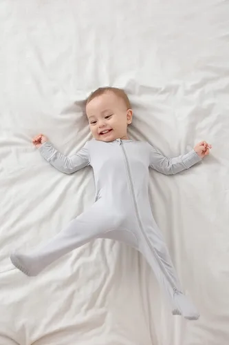 Miniatura 5 de Pijama de viscosa de bambú con pies para bebé, mameluco de manga larga de una pieza, pijama Sleep 'N Play, 0-24 meses