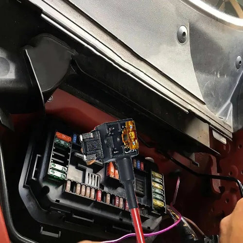 Miniatura 6 de MuHize Grifos de fusibles Micro2 – Adaptador de circuito adicional ATR de 12 V para caravana y automóvil, 5 fusibles 5A, diseño de doble ranura