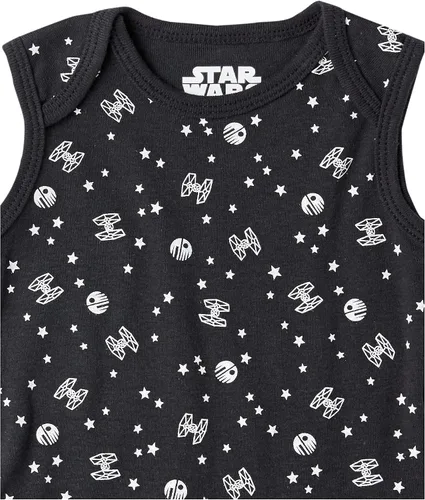 Miniatura 4 de Tienda Essentials Disney Marvel Star Wars Baby Boys Sleeveless Bodysuits Pack of 6