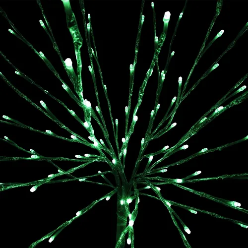 Miniatura 9 de Alpine Corporation Estaca metálica para árbol de 39 pulgadas de alto para interiores y exteriores, decoración navideña con luces LED verdes
