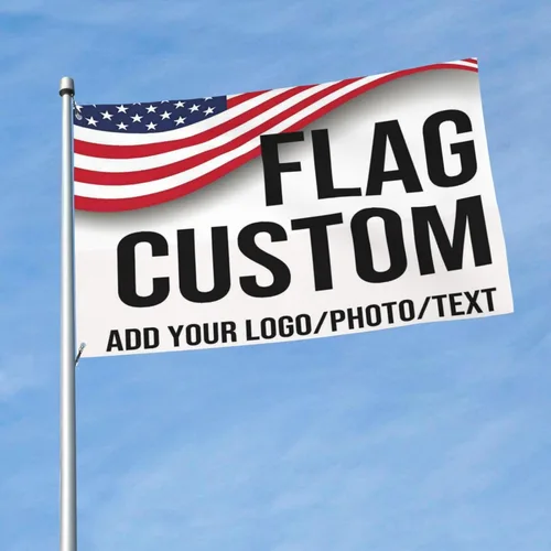 Miniatura 10 de Bandera personalizada de 2 x 3 pies de doble cara para exteriores, personaliza imprime tu propio texto/foto/Logo, banderas personalizadas