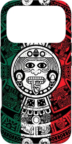Miniatura 29 de Funda de la bandera de México con calendario azteca maya para iPhone 11