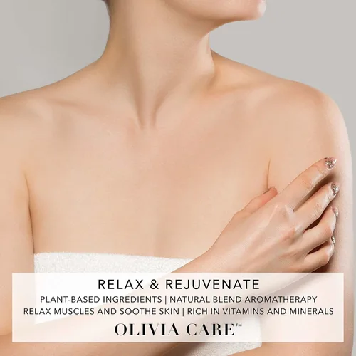 Miniatura 4 de OLIVIA CARE Paquete de 3 sales de baño combinadas por Apricot Fig, French Rose & Jasmine Gardenia – Alivia y relaja los músculos. Exfolia