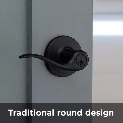 Miniatura 10 de Kwikset Tustin - Manija de puerta de entrada con cerradura y llave, palanca exterior reversible con cerradura segura, para entrada principal
