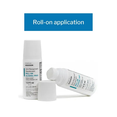 Miniatura 4 de McKesson Desodorante antitranspirante Roll-On Stick [Paquete de 96] a granel, tamaño mini de viaje, sin alcohol, aroma fresco, 1.5 onzas líquidas