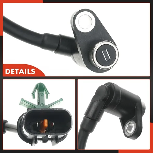 Miniatura 7 de A-Premium Sensor de velocidad de rueda ABS compatible con modelos Mitsubishi, Montero Sport 2000 2001 2002 2003 2004, Sport Utility - Parte trasera