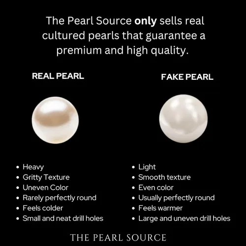 Miniatura 5 de The Pearl Source Collar con colgante de perlas blancas de agua dulce de 0.315 in para mujer, collar de perlas cultivadas, collar de perlas