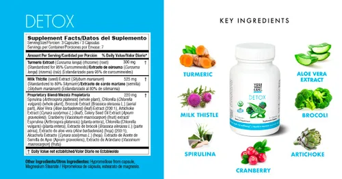 Miniatura 4 de Yes You Can! Detox Plus Kit de limpieza diaria de fibra pura reemplazo de comidas, mezcla de bebidas, refuerzo de batido y suplemento, kit