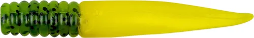 Miniatura 56 de Bobby Garland Slab Slay'R Señuelo de pesca de plástico suave para crappie, equipo de pesca y accesorios, 2 pulgadas, Chartreuse Silver Chartreuse