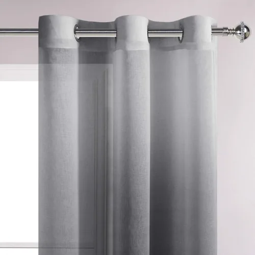 Miniatura 4 de DWCN Cortinas Transparentes Ombré - Cortinas de Lino Sintético con Gradiente Semi Voile con Ojales en la Parte Superior para Dormitorio y Sala
