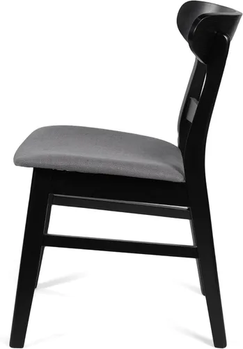 Miniatura 8 de Christopher Knight Home Idalia Silla de comedor, 19.6 pulgadas de ancho x 20.6 pulgadas de profundidad x 30.8 pulgadas de alto, gris oscuro + negro