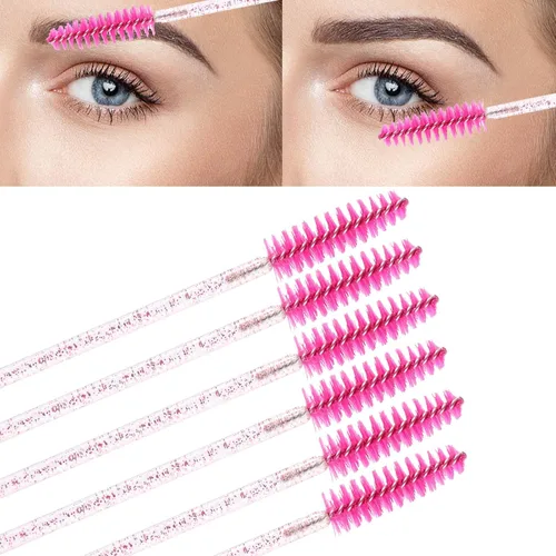 Miniatura 4 de Tbestmax 200 varitas aplicadoras desechables para rímel y lápiz labial, brocha para brillo de labios, carretes de pestañas para extensiones