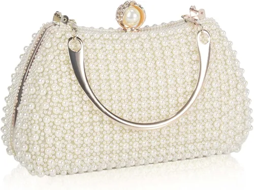 Miniatura 12 de JIAN YA NA Fashion Women Bridesmaid Lady Girl Bride Evening Clutch Bag for Prom Cocktail Party Wedding Engagement