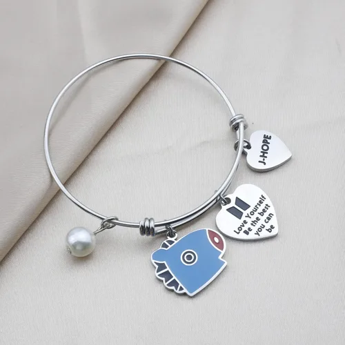 Miniatura 5 de Army Gifts Love Yourself Be The Best You Can Be Bracelet Inspirational Gift Star Lover Jewelry Star Fans Gift Music Lover Gifts