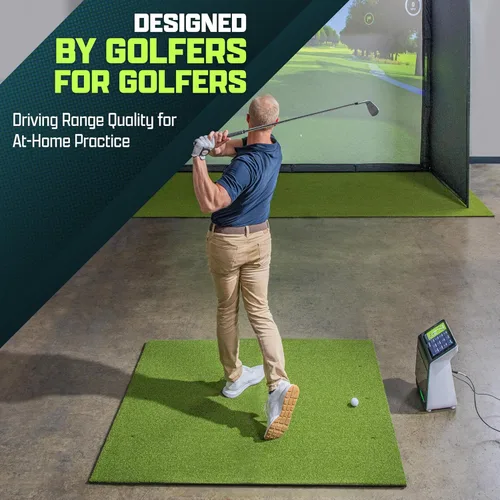 Miniatura 2 de GoSports Elite Golf Hitting Mat for Indoor and Outdoor Practice - Withstands Thousands of Shots - Heavy-Duty Turf Driving Range Mats Works with Golf