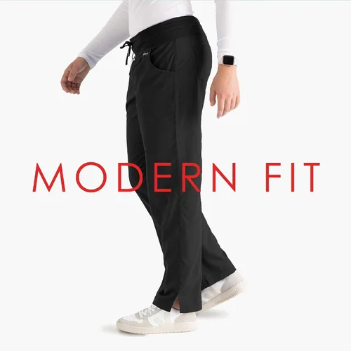 Miniatura 3 de Grey's Anatomy - Pantalón con 4 bolsillos frente plano, para mujer, pantalones sanitarios de profesionales médicos