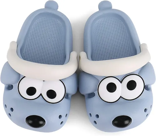 Miniatura 4 de KAKU NANU Sandalias para niños y niñas, lindas sandalias de dibujos animados, para verano, jardín, playa, piscina, sin cordones, para interiores