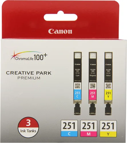 Miniatura 2 de Canon CLI-251 3 Colores Multi Pack CLI-251 Cartuchos de tinta compatibles Negro