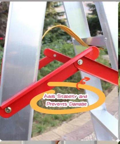 Miniatura 4 de Kikeep Accesorio de bisagra de escalera plegable, 1 par de escaleras de escalera de 18.8 pulgadas, kit de reemplazo de bisagra de escalera