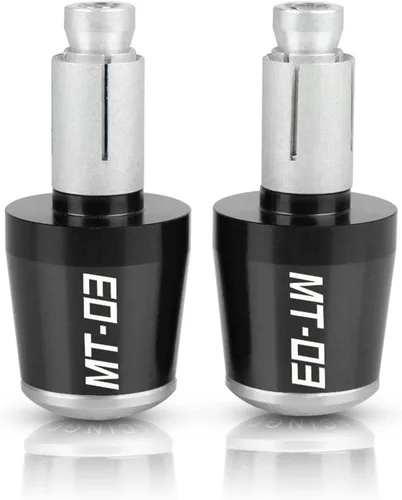 Miniatura 8 de Para Yamaha MT-03 MT03 MT 03 2014 2015 2016 2017 2018 2019 2020 motocicleta 0.866 in Agarres manillar extremos de la barra tapas tapón deslizante