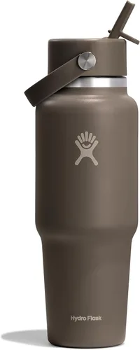 Miniatura 11 de Hydro Flask Botella de agua de viaje – Acero inoxidable aislado – Tapa ancha con pitillo, antiderrames, a prueba de fugas en 24 oz Trillium Pink