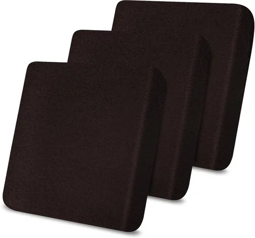 Miniatura 110 de Fundas de cojín tipo cuero para sofá, juego de fundas protectoras de muebles para sillón seccional, sofá biplaza de tela de elastano elástica
