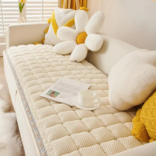 Miniatura 5 de Awjcsv Funda protectora de sofá para perros, funda de sofá lavable para perros, funda antideslizante para sofá y cama (beige, 27.6 x 59.1 pulgadas)
