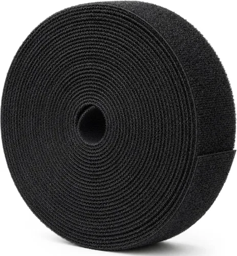 Miniatura 15 de WILLBOND Cintas de sujeción de 1/2 pulgada x 45 pies, bridas de cable reutilizables, cinta de nylon de doble cara, rollo de gancho y bucle, bridas