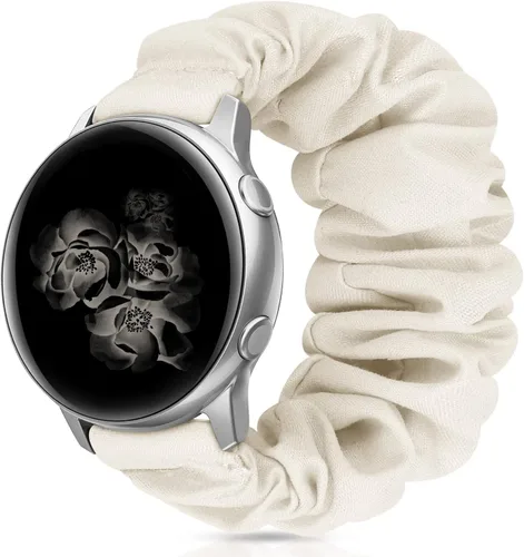 Miniatura 20 de Correas elásticas de repuesto para Samsung Galaxy Watch 4 5 Pro 6 7 Classic Galaxy Active 1 2 1.575 in 1.732 in para mujer Bla-M A-Negro