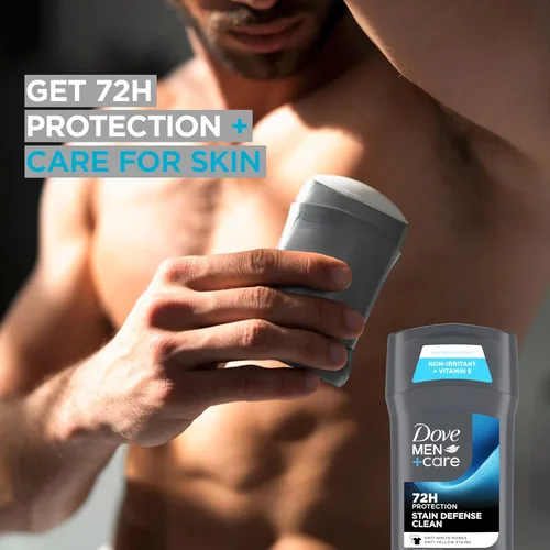 Miniatura 6 de Dove Men+Care - Desodorante en barra de 4 unidades para hombre, antimarcas blancas y antimanchas amarillas con protección contra el sudor y el olor