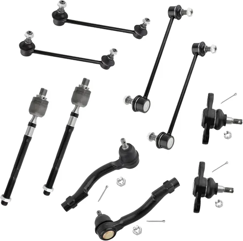 10 unids Kit de suspensión delantera interior exterior barra de acoplamiento extremo delantero trasero barra estabilizadora enlace delantero
