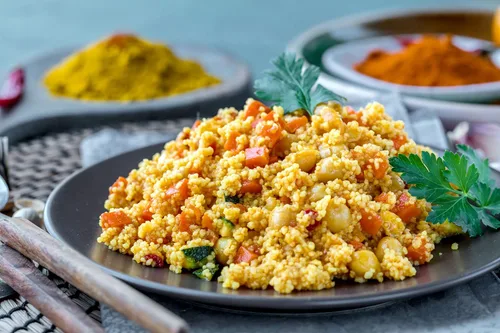 Miniatura 5 de Cuscús de trigo integral orgánico, 2 libras, sin OMG, Kosher, crudo, vegano, a granel