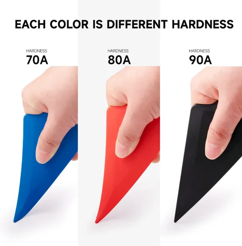 Miniatura 2 de FOSHIO Kit de tinte de ventana triangular de 3 durezas, micro escobilla flexible para espacios reducidos, herramienta de tinte de ranura de curvas